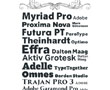 Najpopularniejsze fonty do WWW w 2012 r.